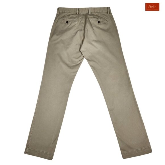 Gap Slim Fit Kaki Long Pants With French Pockets Size 32x32(ID29) - Picture 2 of 7